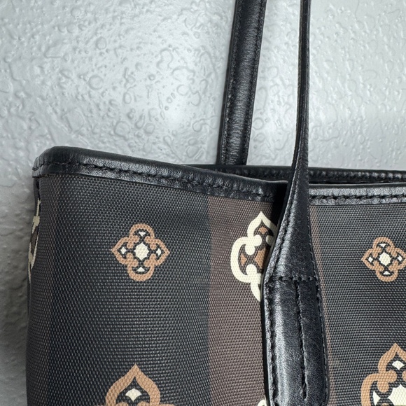 Brighton F327990 women's leather handbag tote black &‎ white double handle - Picture 8 of 16